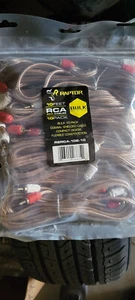Raptor R2RCA-102 10FT 10-pack RCA Cables Amp Wire 2 Channel - Picture 1 of 2