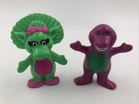 BARNEY AND BABY BOP CAKE TOPPER/FIGURINE Cover