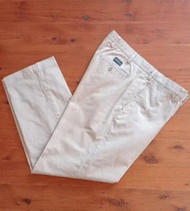 Nautica Clipper Mens Pants Chino 100% Cotton Trousers 38Wx32L Relax Fit Beige - Bild 1 von 13