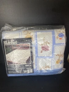 Vintage Owen Manufacturing Co. Full Or Twin Blanket Forever Roses Made In USA - Picture 1 of 9
