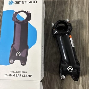 Dimension 25.4 Stem Length 90mm Clamp 25.4mm +/-17 Deg 1 1/8 Black Aluminum #O3 - Picture 1 of 3