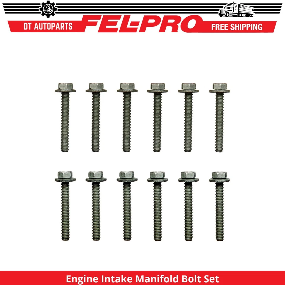 For 1994-2002 Dodge Ram 3500 5.9L Engine Intake Manifold Bolt Set Lower Fel-Pro - Image 1 of 1