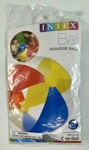 *BRAND NEW* 2017 Intex Paradise 24” Beach Ball Inflatable Multicolor Pool Party - Imagen 1 de 2