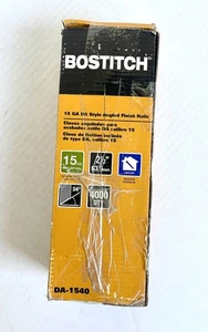 Bostitch DA-1540 DA Style Angled Finish Nails, 2.5in. L X 15 Ga. 4000 Count - Picture 1 of 11