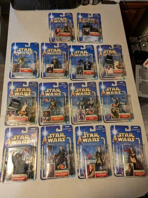 Juego de 14 figuras de acción Star Wars 2002 Saga Collection nuevas en caja Hasbro Foto 1 de 4