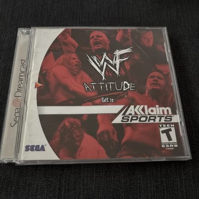 WWF Attitude (Sega Dreamcast, 1999). Damaged Case - Image 1 of 4