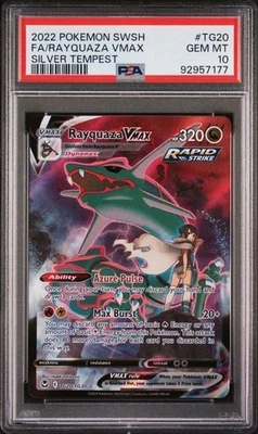 Rayquaza VMAX TG20/TG30 Silver Tempest Alt Art PSA 10 Gem Mint - Image 1 of 2