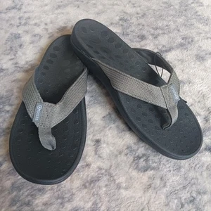 Medical Soles MSoles Orthotic Flip Flop Trendy Sandal Sz 12 Women Gray Comfort - Picture 1 of 14