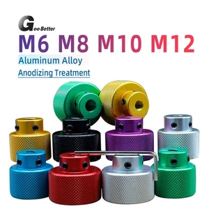 Knurled Thumb Nuts Hand Grip Knob High Type Aluminum Alloy Handle M6 M8 M10 M12 - Picture 1 of 120