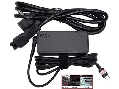 45W USB-C Ladegerät für HP Chromebook X360 11MK G3 (2P2J9AV), 14b-cb0315ng - Bild 1 von 4