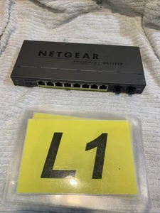 ✅✅NETGEAR ProSafe GS110TP 8 Port POE Wall-Mountable Gigabit Ethernet Switch - Picture 1 of 3
