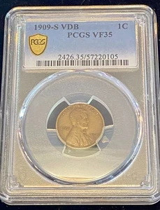 1909 - S VDB 1 cent VF35 - Picture 1 of 2