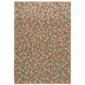 Kelim Afghan 292x201 cm Handgewebter Orientteppich Wolle Carpet Rug Rug - Picture 1 of 12