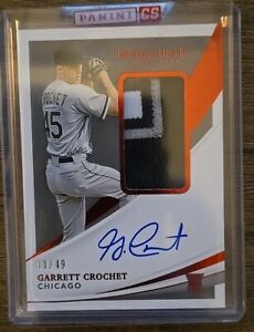 Garrett Crochet 2021 Immaculate Collection RC Rookie Autograph Auto Relic /49