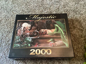 (2010) Majestic Dog Tired 2000 Piece Jigsaw Puzzle Collection 39 x 27 Inches