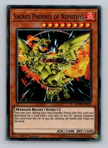 Sacred Phoenix of Nephthys SR14-EN017 Yugioh TCG Structure Deck: Fire Kings - Picture 1 of 2