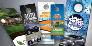Full Color Gloss Door Hangers Printed 2 Sides / 14pt. Coated with UV Finish - Picture 1 of 1