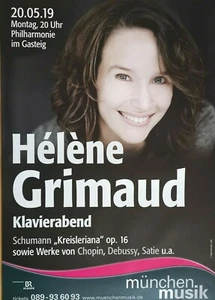 HELENE GRIMAUD 2019 MÜNCHEN - orig. Concert Poster - Konzert Plakat - DIN A1 - Picture 1 of 1
