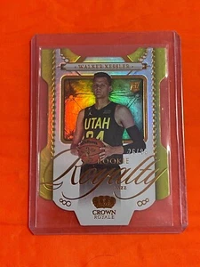 2022-23 Panini Crown Royale Basketball No 22 Walker Kessler Rookie 26/99 Die Cut - Picture 1 of 2
