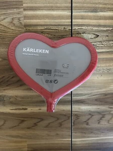 IKEA Karleken Plastic Red Heart Picture Frame 8" x 7" NEW! - Picture 1 of 3