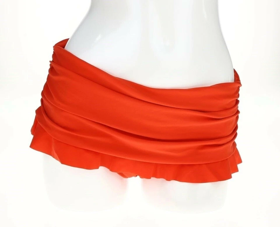 Profile Gottex Womens Coral Tutti Frutti Ruffle Red Swim Skirt Bottom Size 8 - Image 1 of 3