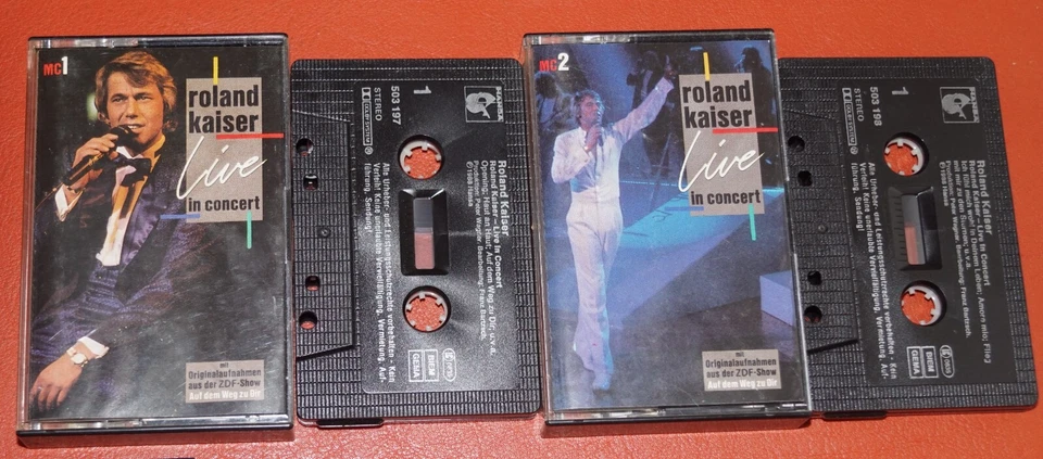 MC TAPE - Roland Kaiser Live in Concert HANSA Doppelkassette 1988 - Bild 1 von 1