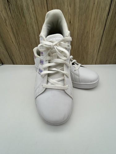 Scarpe Adidas Neo Grand Court K giovani taglia 5 bianche sneakers basse