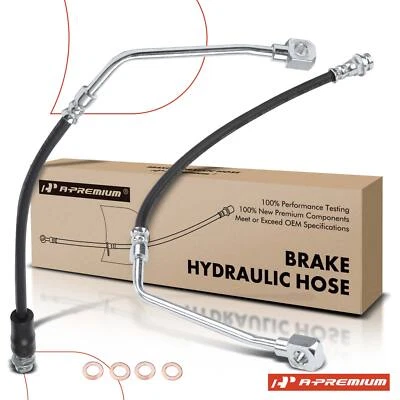 2x Manguera hidráulica de freno delantera izquierda y derecha para Chevy Blazer K1500 Cadillac GMC Foto 1 de 4