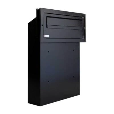 Rear Access Post Box with Trim for Gates and Fences W3 External Steel - Image 1 of 4