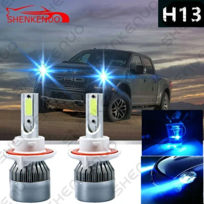 H13 9008 LED Headlight Bulbs Conversion Kit High/Low Beam 8000K ICE BLUE Light - Изображение 1 из 4