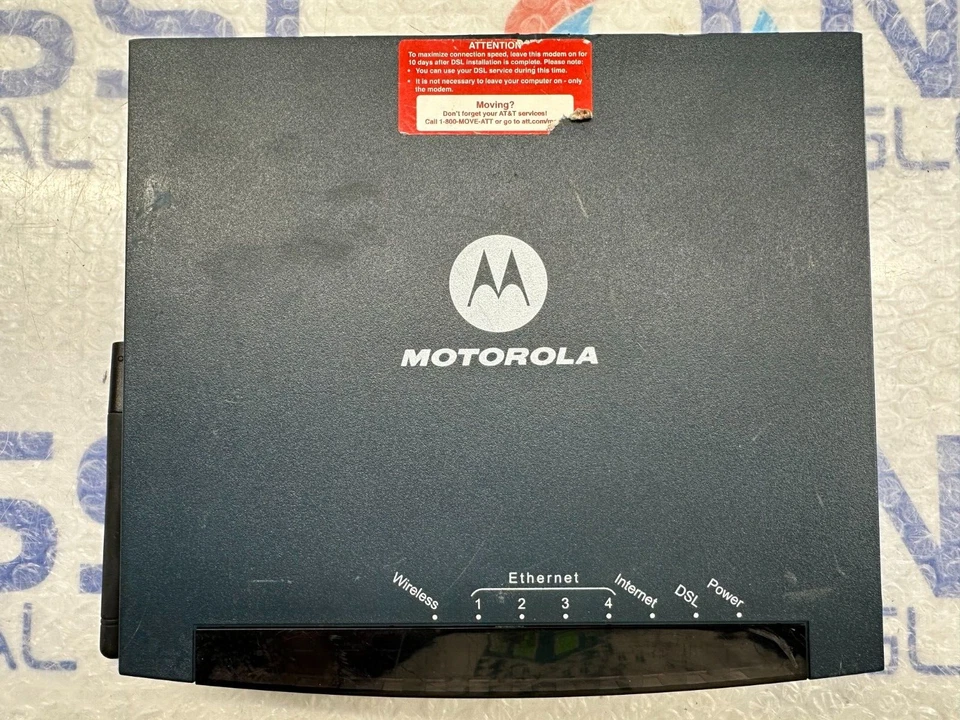 Motorola 3347-02-1022 Wireless Router DSL Modem 4-Port - Image 1 of 3