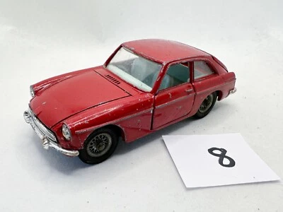 VINTAGE CORGI TOYS # 327 MGB GT DIECAST MODEL SPORTS CAR RED 1967 - Image 1 of 4