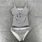 Tommy Bahama Womens Striped Swim Tankini Set Size M