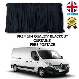 VAUXHALL MOVANO / RENAULT MASTER BLACKOUT CURTAINS CHOOSE DIFFERENT VARIATIONS - Picture 1 of 11