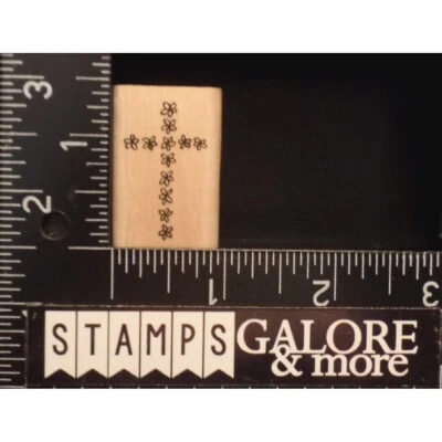 Estampillas de goma A Muse 2-2215C PEQUEÑA MINI FLOR CRUZ PASCUA RELIGIOSA #W18 Foto 1 de 2