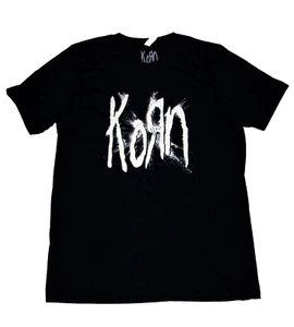 Korn Black T-Shirt Band Tee Size L Bella Canvas Tag SIGNED BY HEAD Great Cond - Picture 1 of 5