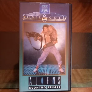 VHS ALIENS- Scontro Finale VHS VIDEOCASSETTA SILVER & GOLD - Picture 1 of 3