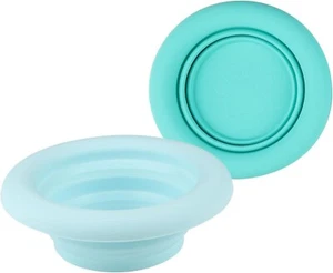 2 Pack Silicone Collapsible Portable Travel Dog Bowls *** Brand New - Picture 1 of 7