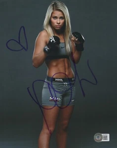 SEXY Paige VanZant BIKINI Autografiado Firmado UFC 8x10 Foto Beckett BAS - Imagen 1 de 2