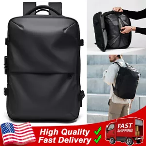 Vacpack Backpack 60L Large-Capacity Expandable & Vacuum Compression Blue Travel - Picture 1 of 26