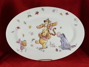 Disney Winnie The Pooh Oval Serving Platter Fall Print 9.5"×14" - Picture 1 of 4