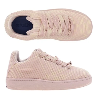 Tênis Burberry Knit Box Feminino Ip Check Rosa Tamanho 40 Novo - Imagem 1 de 4