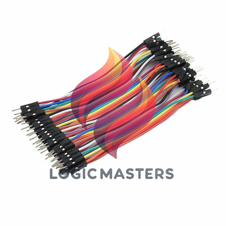 40PCS Dupont 10CM Male To Male Jumper Wire Ribbon Cable for Breadboard Arduino - Image 1 of 1