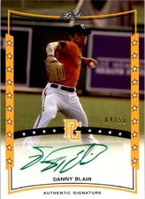 2014 Leaf Perfect Game Showcase Autographs Gold Danny Blair Auto /50 #ADB2