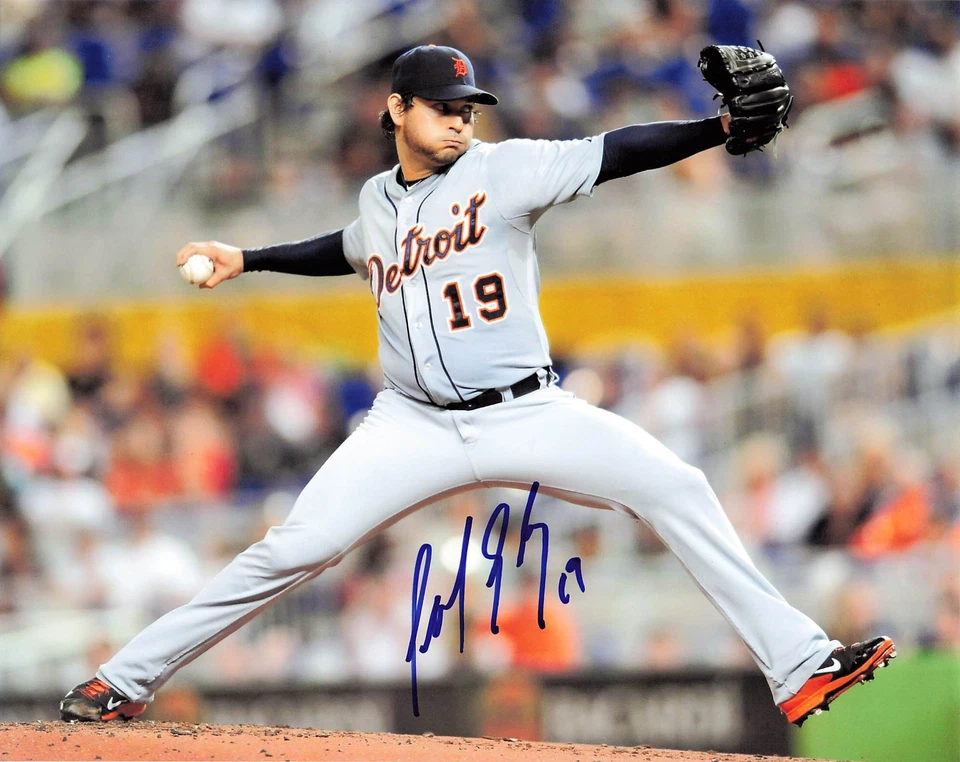 Automático firmado por Aníbal Sánchez Tigers 8x10 *4557 Foto 1 de 1