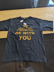 M&O youth star wars "may the fourth be with you," t-shirt sz m(10-12) - Picture 1 of 5