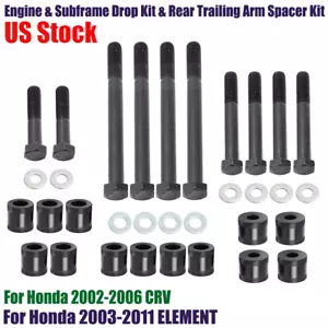 Engine & Subframe Drop Kit For Honda 2003-2011 ELEMENT 2002-2006 CR-V RD4 CRV US - Picture 1 of 10