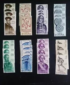 SELLOS ESPAÑA MNH 1966 4 SERIES. FORJADORES DE AMÉRICA - Imagen 1 de 1