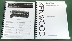 Kenwood R-5000 Service & Instruction Manuals: 11X17" Schematics & Plastic Covers - Picture 1 of 1