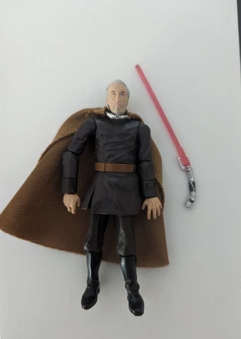 Star Wars ROTS Count Dooku w/ cape and lightsaber 2005 Revenge of the Sith Cover